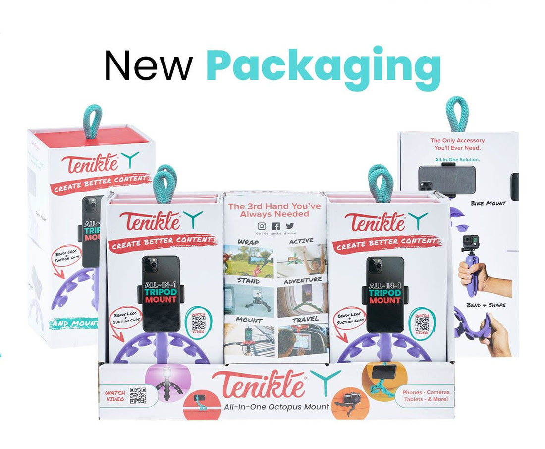 Tenikle launches new packaging and displays for retail!