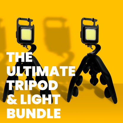 Tenikle 360° Universal Mount and Kodiak Kompanion Work Light, The Ultimate Tripod & Light Combo, 2 ct